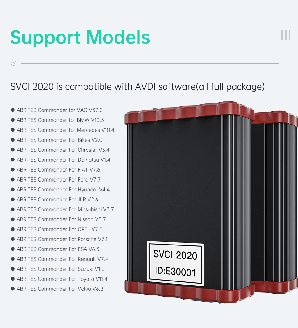Car OBD Dianostic Tool SVCI 2020