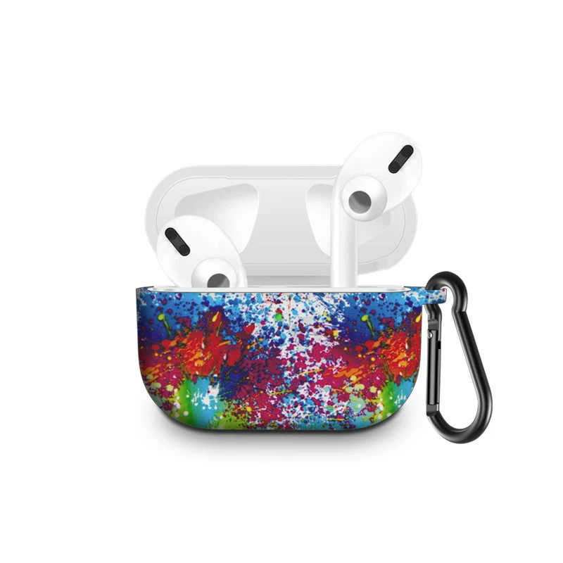 Для Apple AirPods Pro Беспроводная bluetooth-гарнитура Силиконовый чехол для наушников с камуфляжным принтом для AirPods3