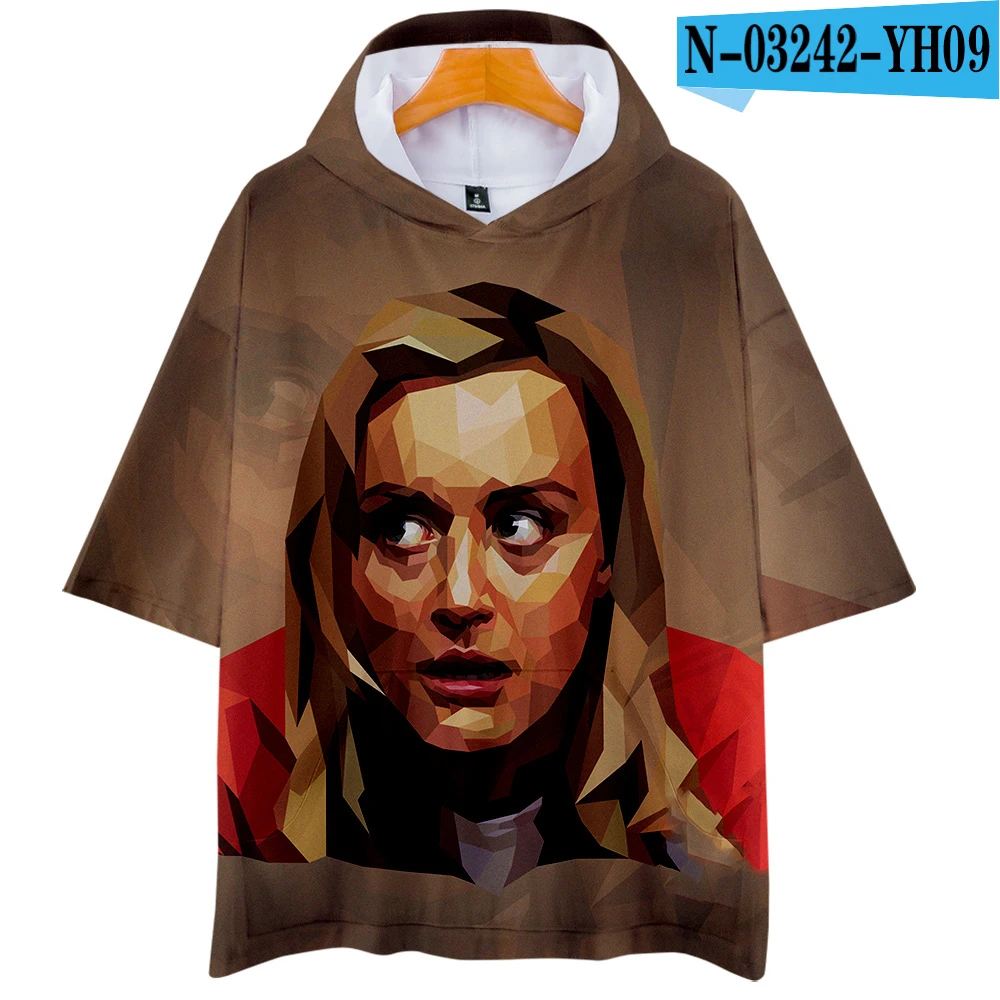 Orange Is the New Black 3D короткие худи футболки с рукавами новые летние мягкие модные повседневные футболки Косплей Логотип - Цвет: Черный
