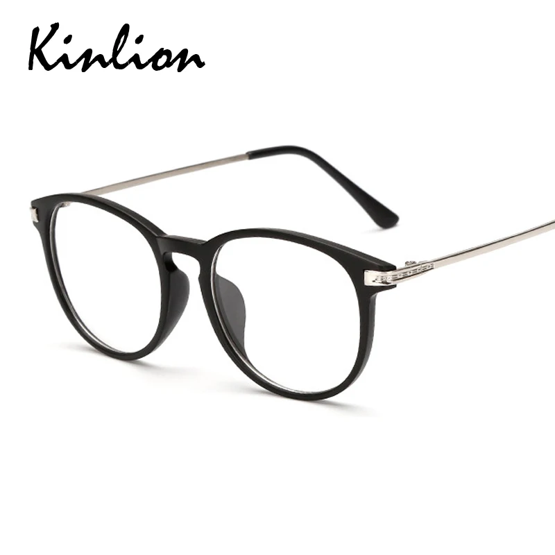 Kinlion Vintagae, круглые металлические оправы для очков для женщин, прозрачные рецептурные оправы для очков, мужские женские оптические оправы для очков