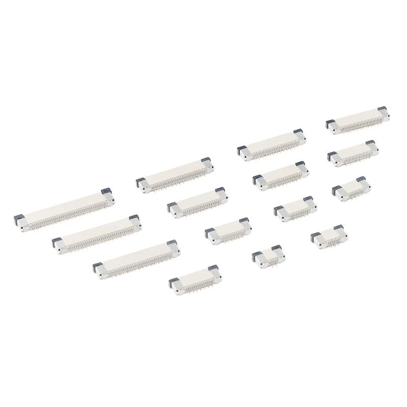 Pin Mis Allignment 10Pcs FPC FFC Connector Socket Pitch 0.5mm 1.0mm 4/6/8/10/12/14 16/20 ...