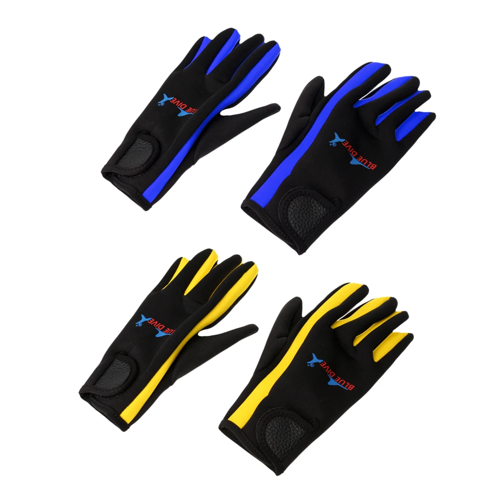 2 Pairs 1.5mm Neoprene Gloves- Anti-scratch Anti-slip Comfortable& Durable