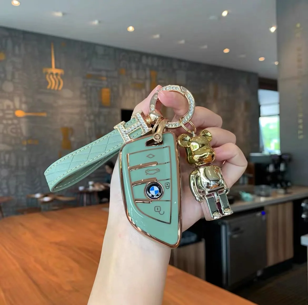 Cover Chiave/telecomando per BMW Key Sheathing 528 Five Series 530 X1 X2 X3 X4 X5 X6 - Hebcc1aabf63f404f82544605b5aeb22cg