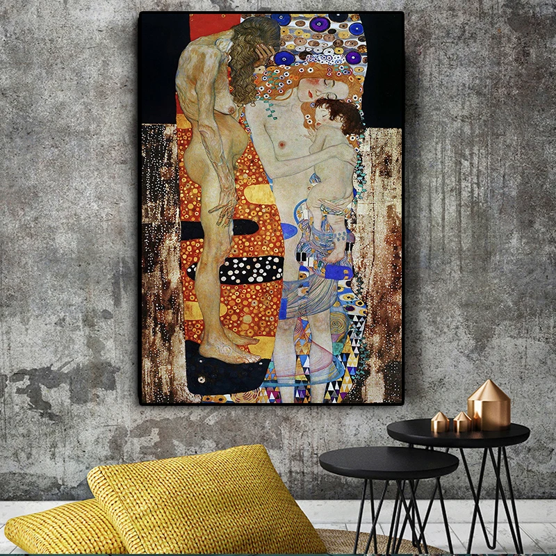 Постеры Gustav Klimt с изображением трех женщин возраста картины постеры принты