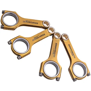 

Titanize Connecting Rods for Mitsubishi for Peugeot 4007 4B12 2.4L engine ARP 2000CBolts 143.7mm Conrod Pleuel Bielle