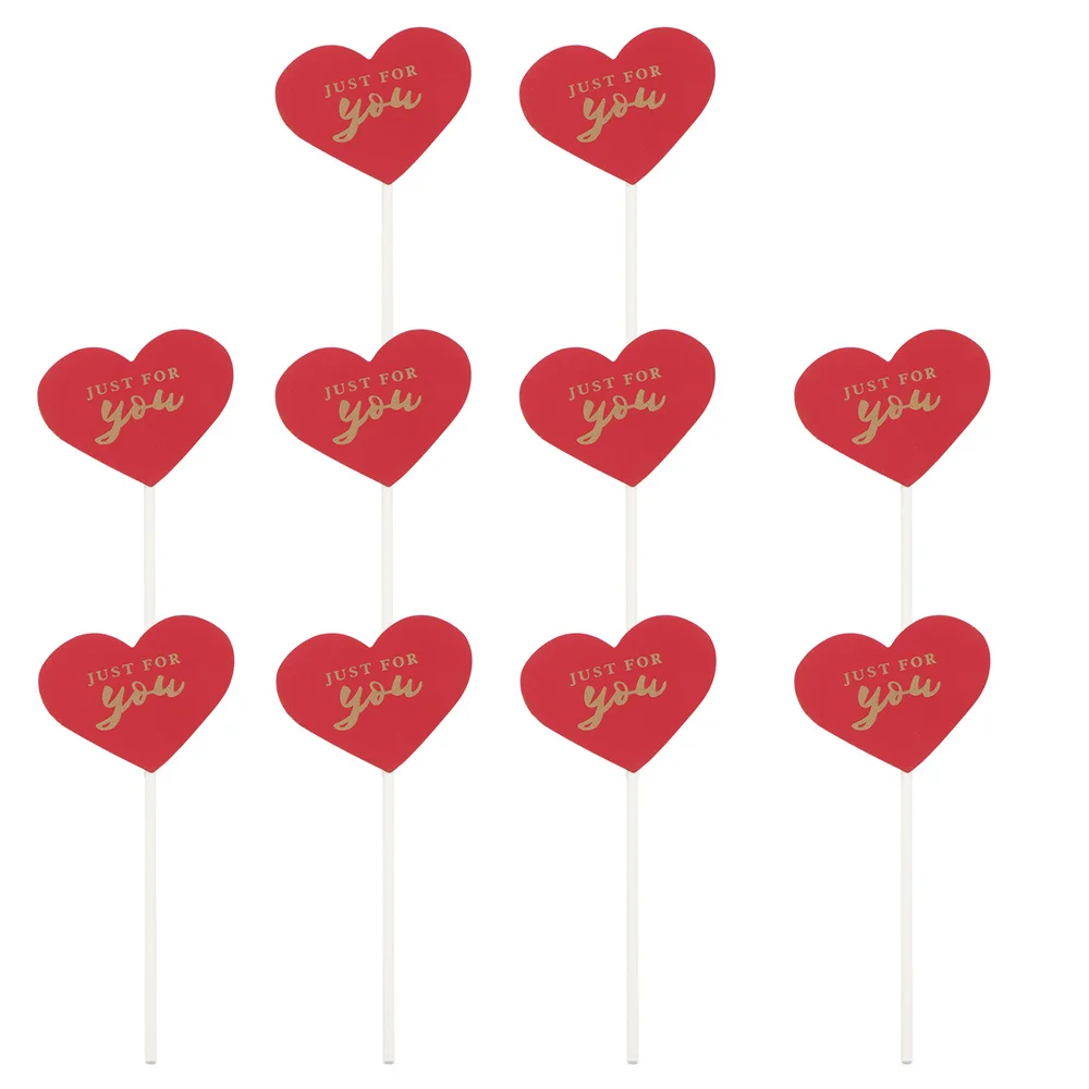 

60Pcs Dessert Decoration Cake Inserts Party Supplies Cupcake Insert Card for Party Cake