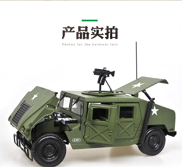 Модель военная модель из сплава 1: 18 американская военная Hummer Модель автомобиля zhan di ji pu автомобиль внедорожник металлическая модель автомобиля коллекция