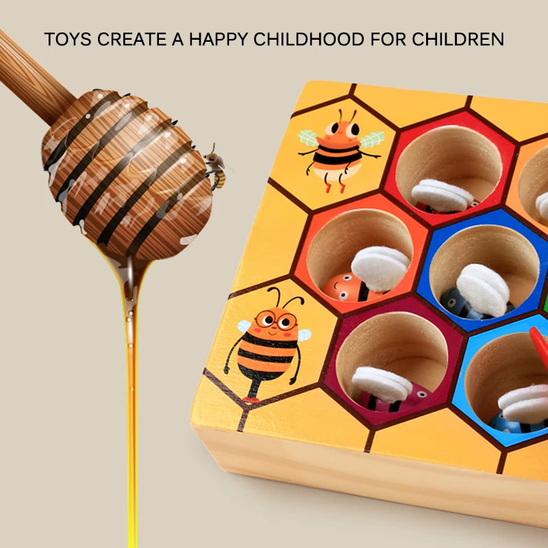 Развивающая головоломка для детей раннего возраста, строительные блоки, детская игрушка для раннего обучения, улей, доска, деревянные игрушки, игры, развлечения