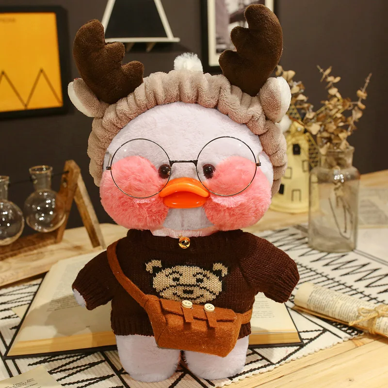Plush Toys For Children 30cm Lalafanfan Sofe Duck Clothes Cute Stuffed Dolls Toy DIY Accessories Clothing Headband Kid Girl Gift | Игрушки и