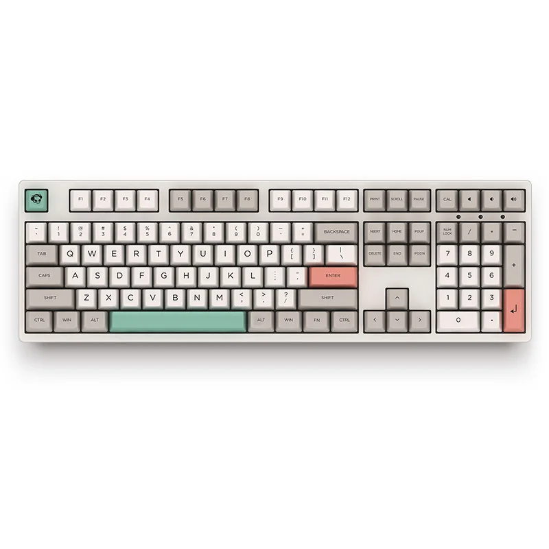 Gray Goose AKKO 3108 V2-9009 ретро Механическая клавиатура PBT Keycap 108 ключ проводной все ключи анти-ореолы Вишневый переключатель для игр - Цвет: Gray Goose