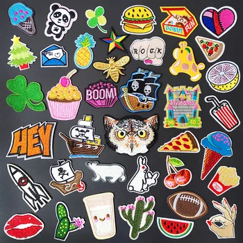 

HEY Leaf CUP Camera Patch for Clothing Iron on Embroidered Sewing Applique Cute Sew On Fabric Badge DIY Apparel Accessories