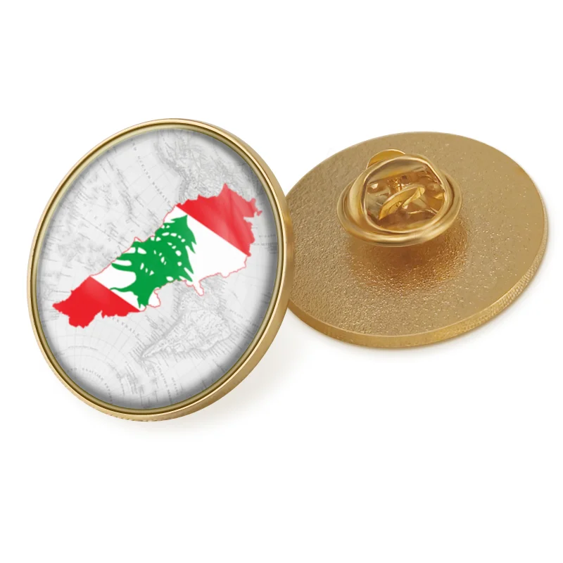 thumbnail image 2 of Black Grunge Lebanon Flag Lapel Pin 2 of 11