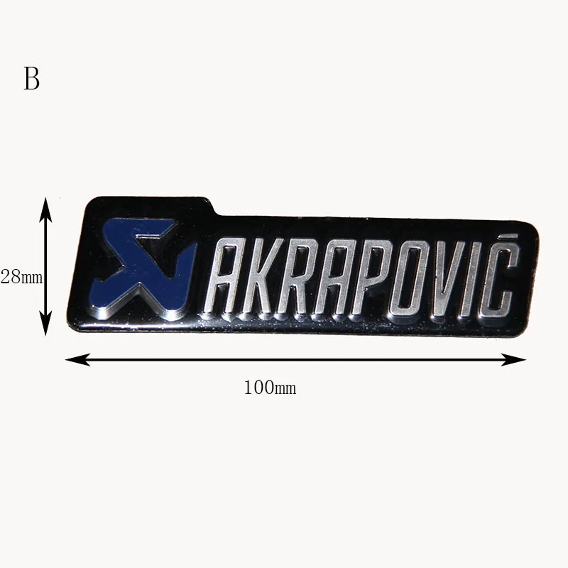 Универсальный алюминиевый 3D стикер этикетки s Akrapovic глушитель наклейка глушитель наклейки для мотоцикла