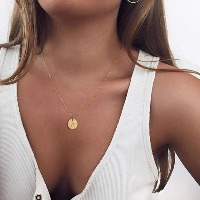 14K Delicate Tiny Diamond Pendant Elegant Gold Necklace Women's Jewelry  Gift | Wish