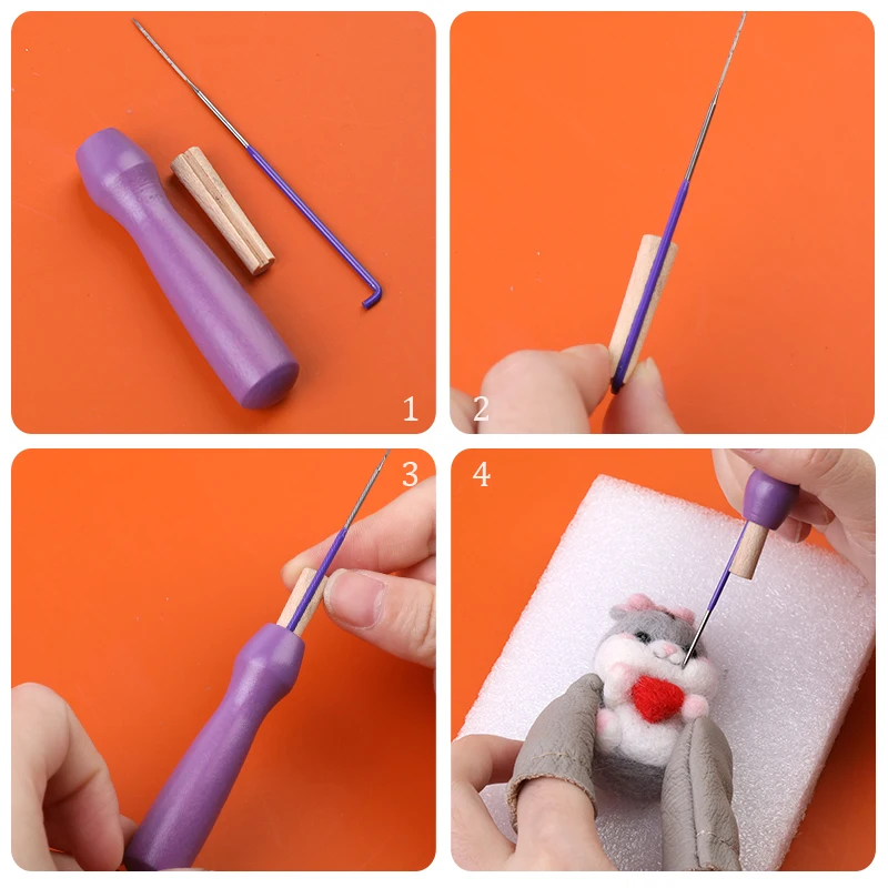 Wool Felt Needle Felting Kit DIY Handmade Craft