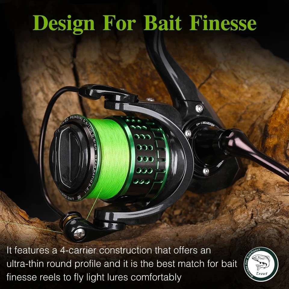TSURINOYA  H4 4-8lb 150m  4 Weaves PE Fishing Line Light Game Trout Game Long Casting 4 Strand Braided Smooth Multifilament Line 6