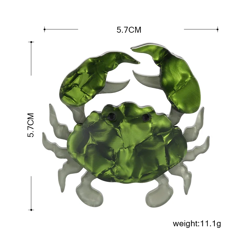Funmor, модная брошь краб, акриловая булавка для женщин и мужчин, украшение праздника, аксессуары, корсаж, блузка Orna, для мужчин, ts Bijoux, подарок