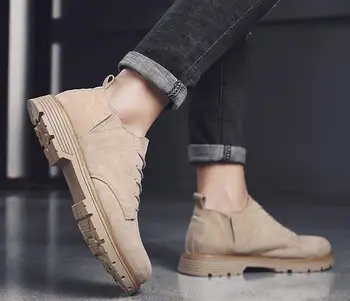 

2019 new men's shoes trend wild Martin shoes men's casual shoes large size shoes winter men's shoes