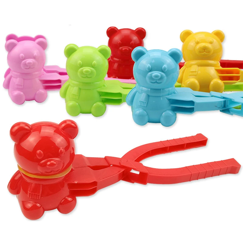 

Toys Sport Creative Snow Snowball Maker Clip Maker Bear Shaped Snow Sand Mold Tool Winter Kid Day Gift Game Winter