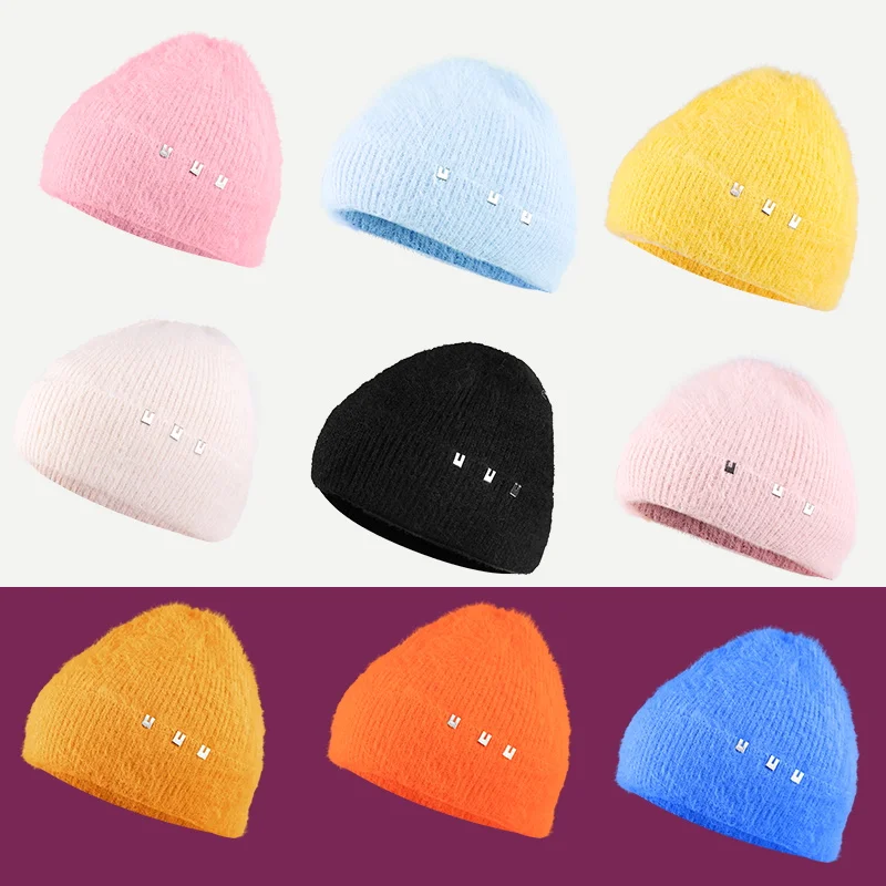 Зимняя мужская вязаная кепка с отворотами, короткая Кепка Gua Skullies Innocent, шапка, модная женская зимняя шапка с черепом, шапка с помпоном, утолщенная теплая