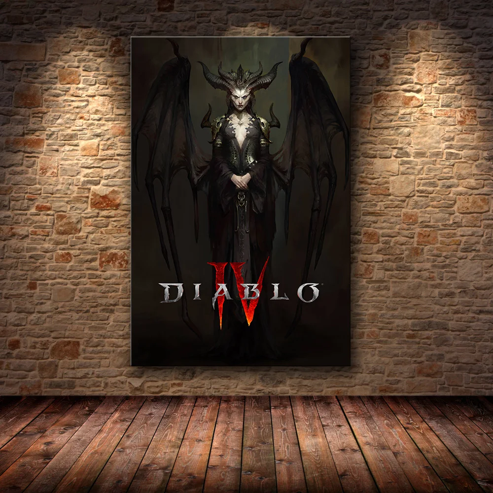 Diablo Характеристическая вязкость полимера HD игры постер Лилит общежития домашний
