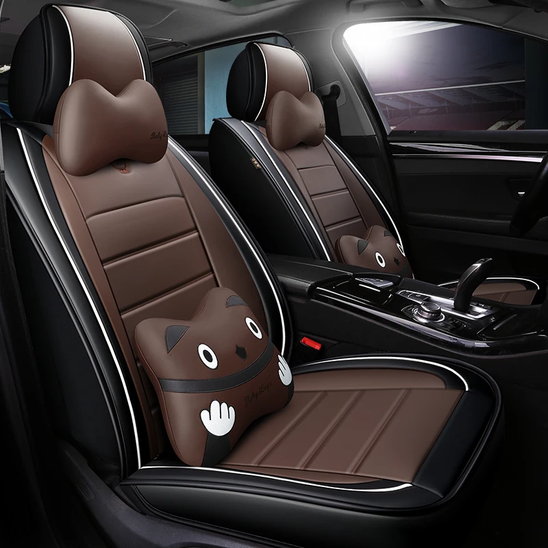 

Full Coverage Eco-leather auto seats covers PU Leather Car Seat Covers for Hyundai avante solaris veloster i30 hyundai grandeur