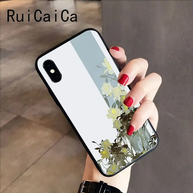 Chinese art flower sakura plum flower rose peony