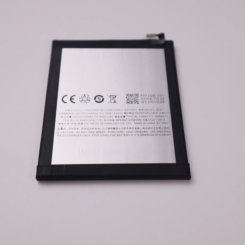 Оригинальная сменная батарея 3,85 V 4000mAh BT61 для Meizu L версия M3 Note L681H батарея
