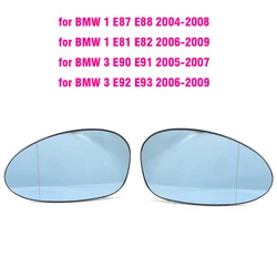 Heated Side Rearview Mirror Glass in M3 Style (A Pair - Blue)
