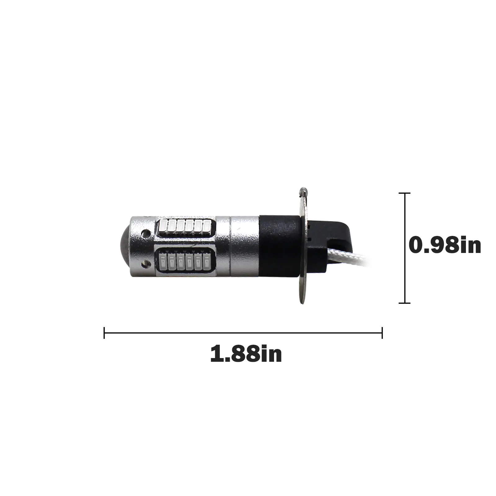 YaaGoo Brillant красный противотуманный фонарь DRL светодиодный Drving лампа 30SMD H3