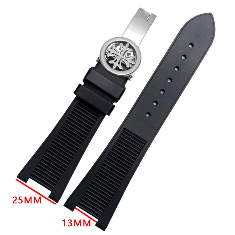 Shengmeirui для patek phillippe силиконовые резиновые часы с 25*13 мм насечкой 5711 5712 г мужские спортивные часы ремень