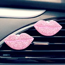 Авто-Стайлинг со стразами пикантные женские туфли с рисунком в виде губ на выходе воздуха автомобиля ароматный автомобильного воздуховыпускного отверстия освежитель диффузор ароматизатор в автомобиле для ford Kia