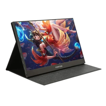 

15.6 Inch Press Screen Display Portable Full HD Computer Monitor for PS3 PS4 Xbox X360 Switch Raspberry Pi 1080P IPS LCD Display