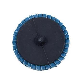 

(10pk) 2 Inch 60 Grit Flap Sanding Disc Wheels Type R Threaded Lock Kit Blue