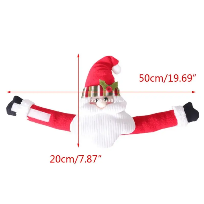 Christmas Curtain Buckle Santa Claus Snowman Curtain Tieback Holder Hold Back Fastener for Xmas Holiday Window Decor