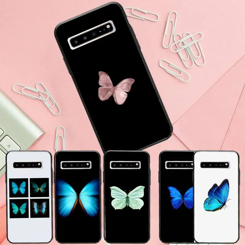 Роскошный брендовый чехол с голубой бабочкой для samsung galaxy S8 S9 S10e S20 PLUS J6 J600 |