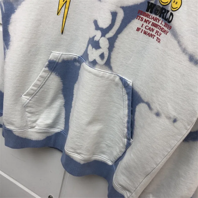 Трэвиса Скотта Astroworld толстовка с капюшоном для мужчин и женщин 3D принт Tie dye wish you're here Astroworld пуловер