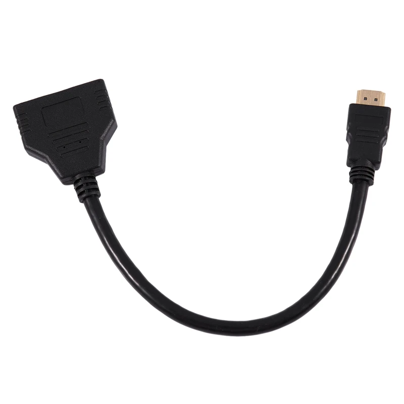 HDMI 1 до 2 двойной адаптер сигнала перевозчика конвертер кабель для видео ТВ HD tv(черный