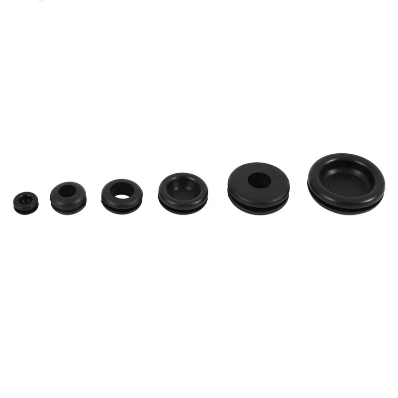 Набор прокладок из 18 различных размеров с прорезиненными люверсами, набор прокладок, прозрачный разделенный чехол-органайзер, 125 шт