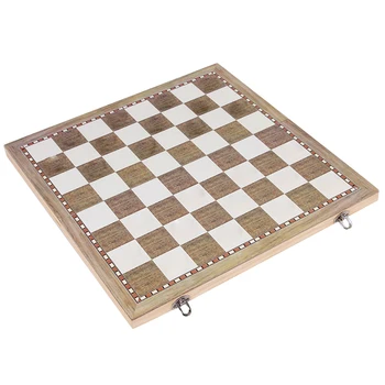 

3 In 1 Portable Beginner Kids Chess Board Set Adult Games Learning Toy Backgammon Foldable Wooden Travel Gift Entertainment