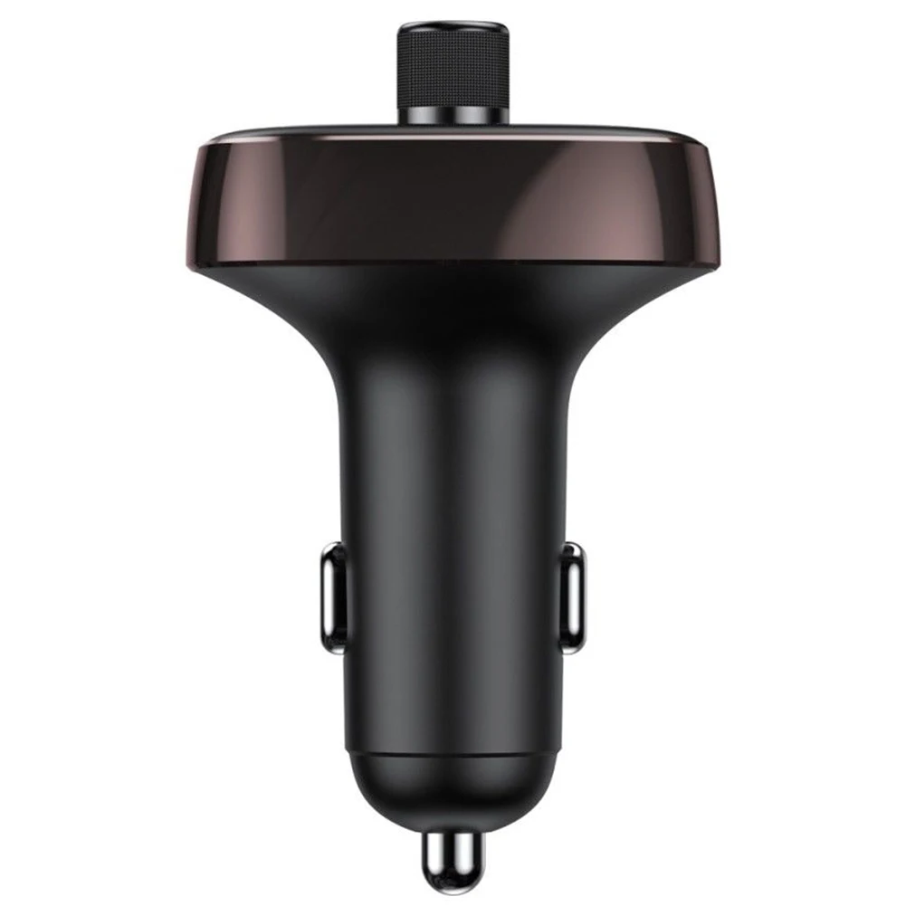 Dark Coffee Аудио Handsfree беспроводной двойной USB адаптер MP3-плеер Автомобильное зарядное устройство модулятор fm-передатчик Быстрый Bluetooth - Название цвета: Dark Coffee