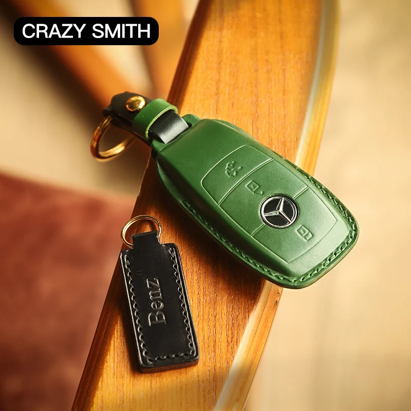 Crazy Smith Чехол для автомобильного смарт ключа Benz C260L/E300/S/G50/A18 растительного