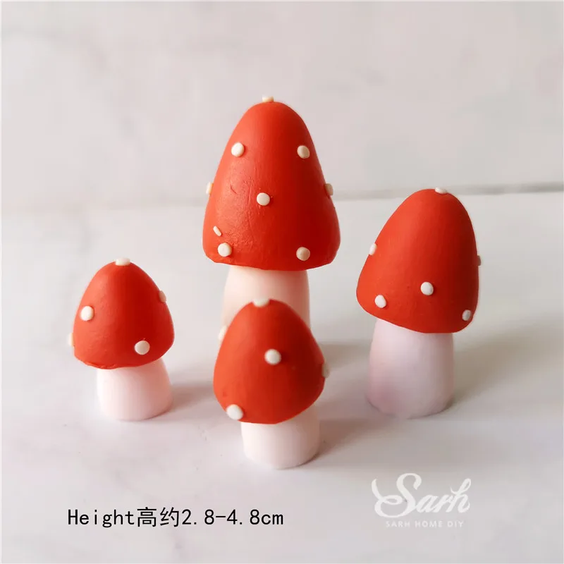 4pc mushrooms 2 шт войлочный слон лев Сова животные торт Топпер для дня рождения для украшения детского душа валентинки приспособление для выпечки приятные подарки - Цвет: 4pc mushrooms