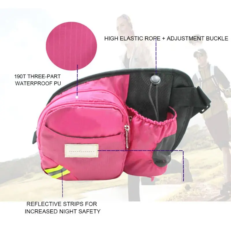 Multi-functional Sports Waist Bag Casual Belt Mountaineering Ride Kettle Pouch Zipper Fanny Pack Outdoor Equipment A6HC