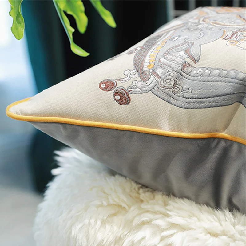 Высокая точность наволочки жаккардовые слон Cojines Decorativos Para диванные Декоративные подушки для женщин для дома Coussin