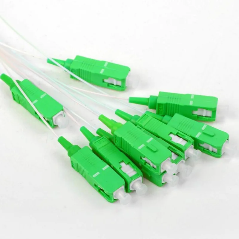 50 шт. мини plc сплиттер 1/4 волоконно-оптический разветвитель plc 0,9 мм sc/apc