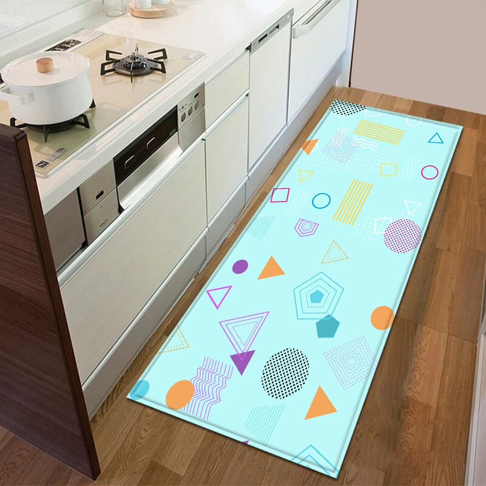 Коврик для кухни, спальни, входной коврик, 3D геометрический узор, домашний пол, украшение для гостиной, ковер для ванной комнаты, нескользящий ковер - Цвет: JHA-5
