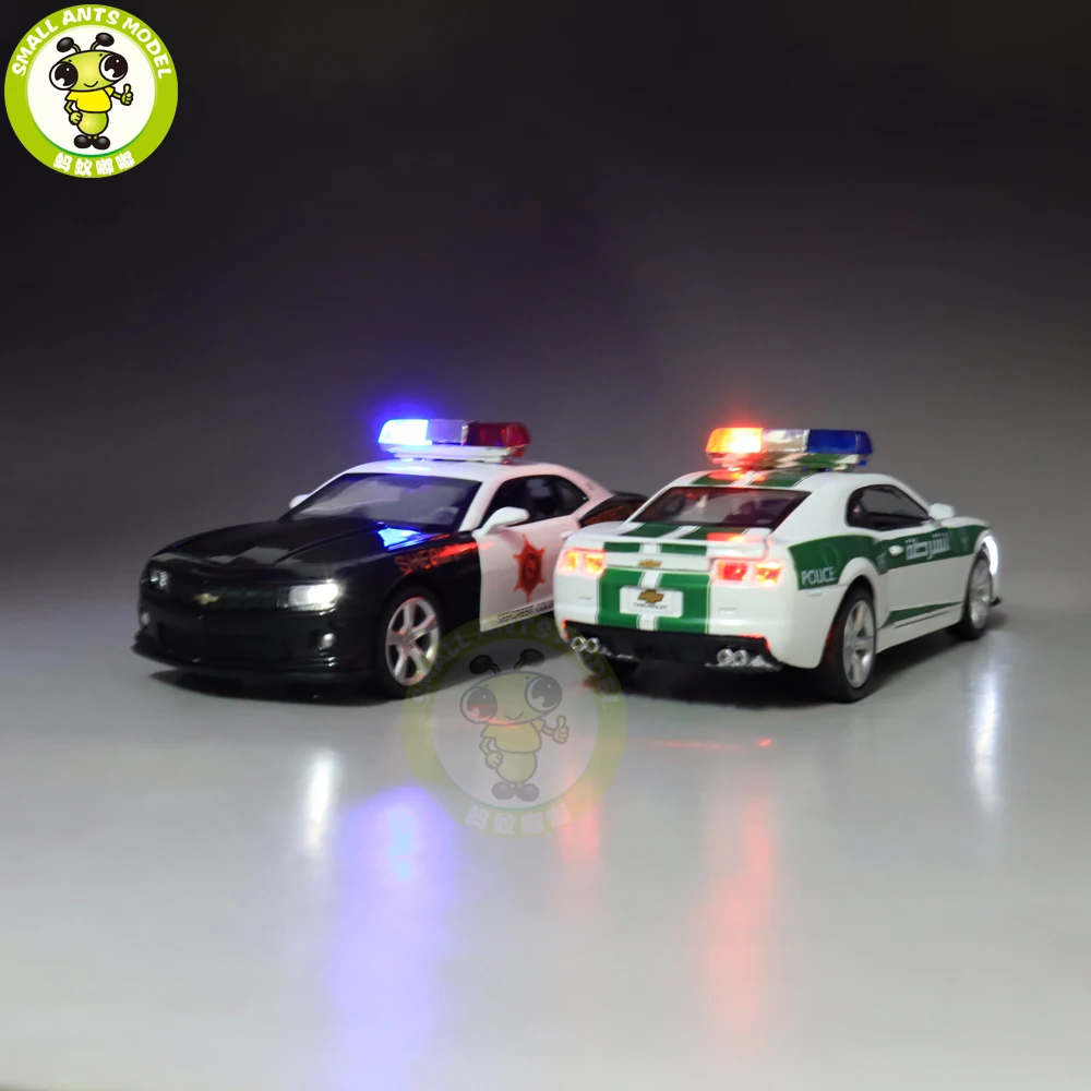 1/32 Chevrolet Camaro Poli ce машина литая под давлением Модель автомобиля игрушки Дети Мальчики Подарки