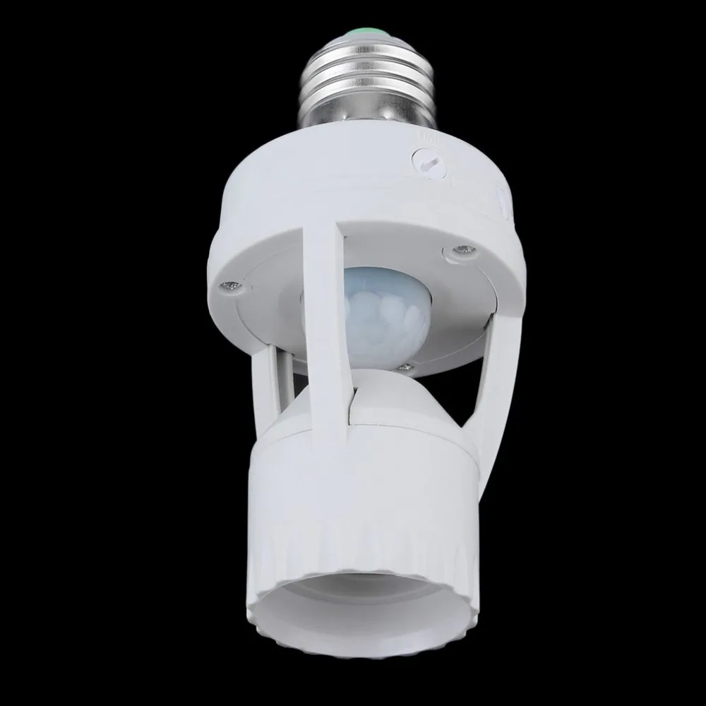 E27 Plug 360 градусов PIR индукционный движения Сенсор инфракрасный детектор движения Сенсор светильник цоколь переключатель Базовая деталь резцедержателя AC110-220V