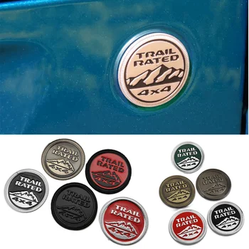 

For Jeep Grand Commander Cherokee Wrangler Compass Patriot Renegade Commander 4X4 Off-Road 3D Metal Car Badge Sticker Decoration